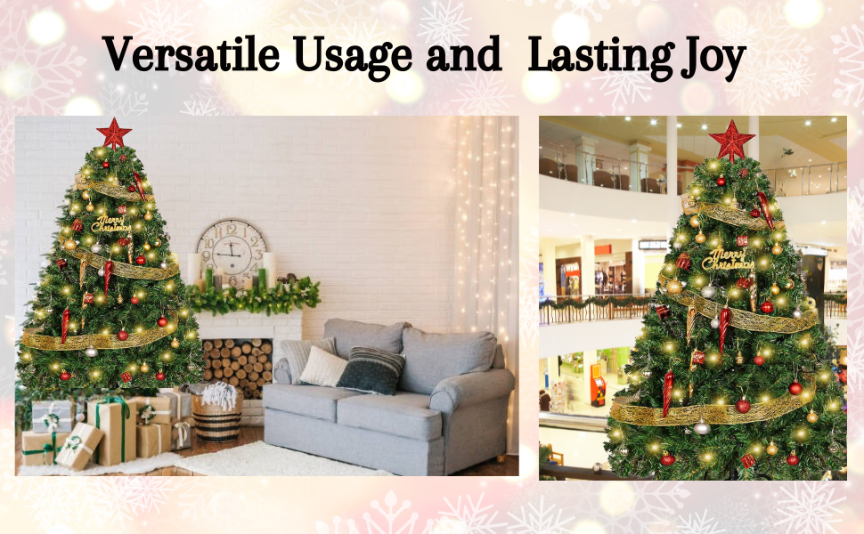 4 Ft Artificial Christmas Tree with 100 LED Lights & Assorted Ornaments | Exquisite Indoor/Outdoor Christmas Decorations | Perfect for Home Office & Holiday (4 Ft)