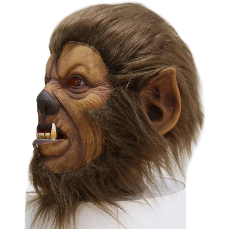 Horror Scary Beast Werewolf Mask Demon Halloween Moonnight Wolf Cosplay Costume