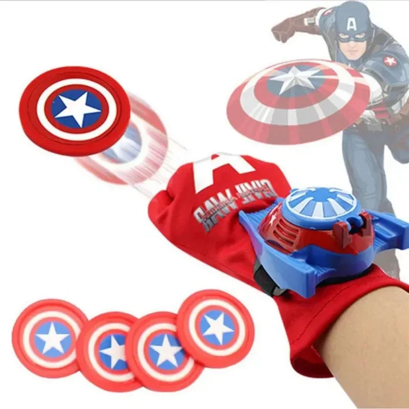 Childrens Anime Launcher Glove Toy Spider Man Hulk Iron Man Glove Cosplay Costume