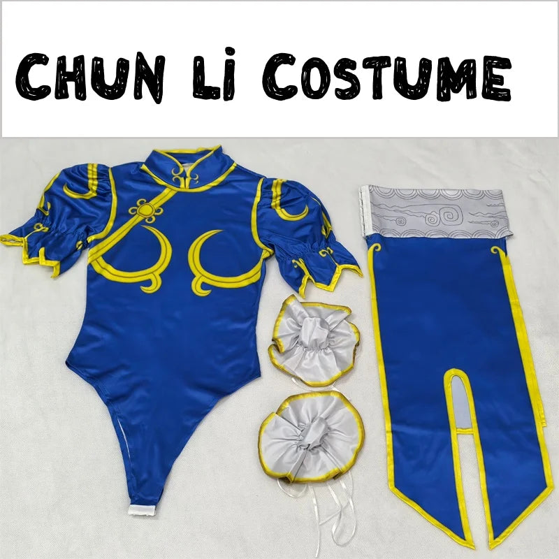 Women's Street Fighter Chun Li Cosplay Halloween Costume