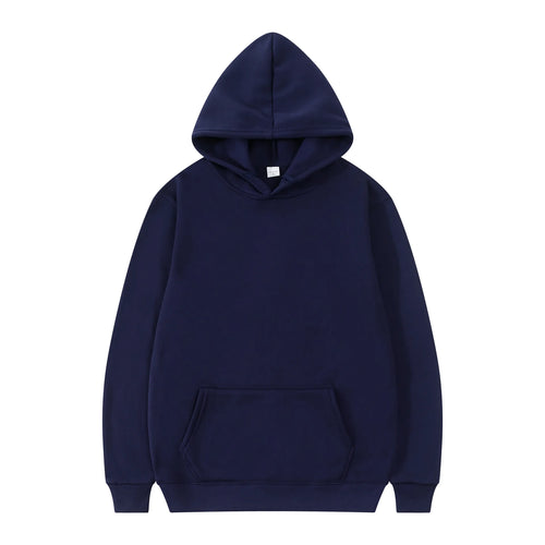 Men Fashion Hooded Sweatshirt Pullover Hoodie Unisex Black White