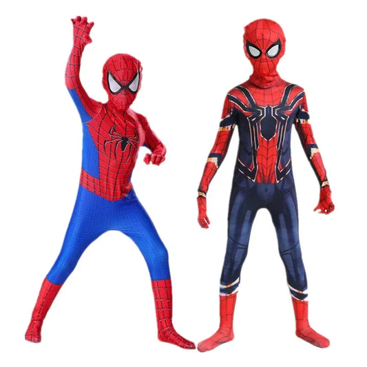 Kids Superhero Spider Man Costume Spandex Jumpsuit Costume
