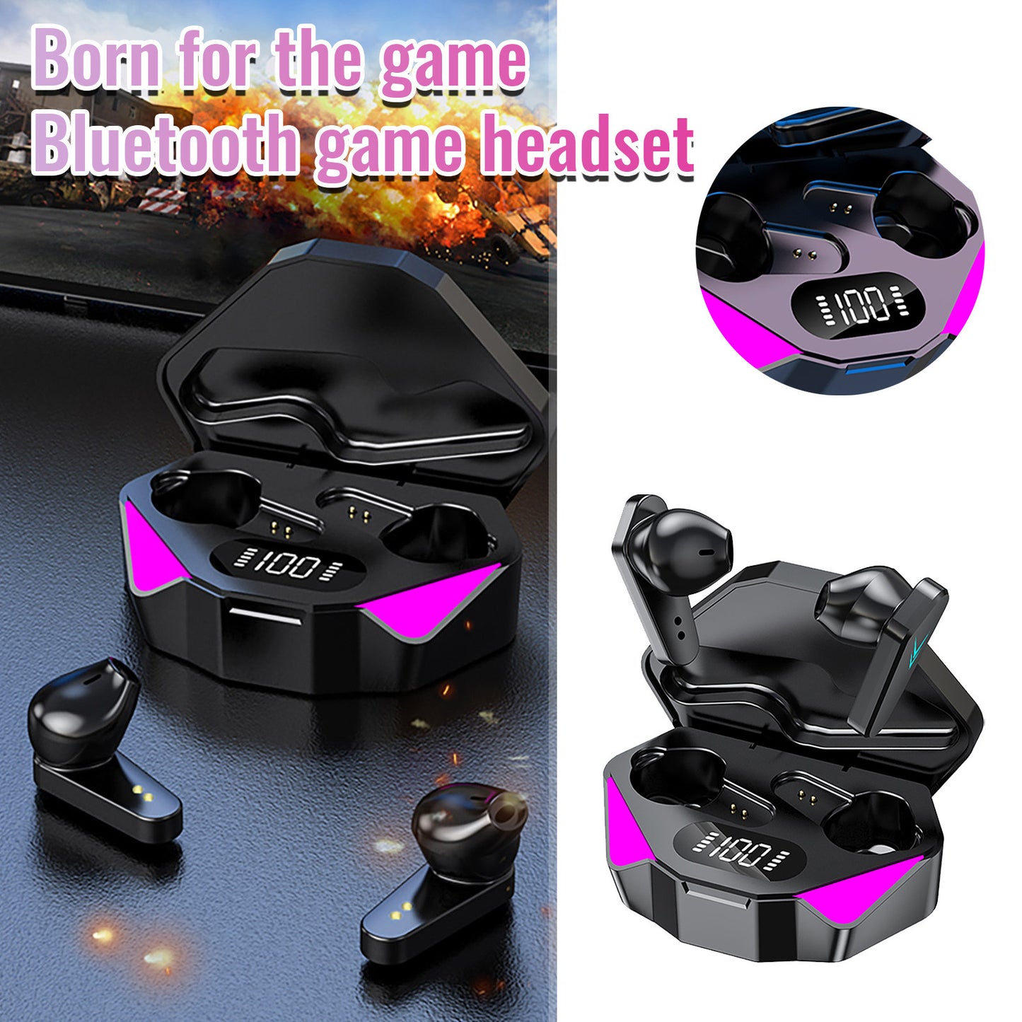 X15 Mini Wireless HD Calls Stero Game Earphones