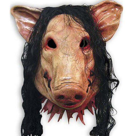 The Pig Animal Jigsaw Headgear Horror saw Pig Mask