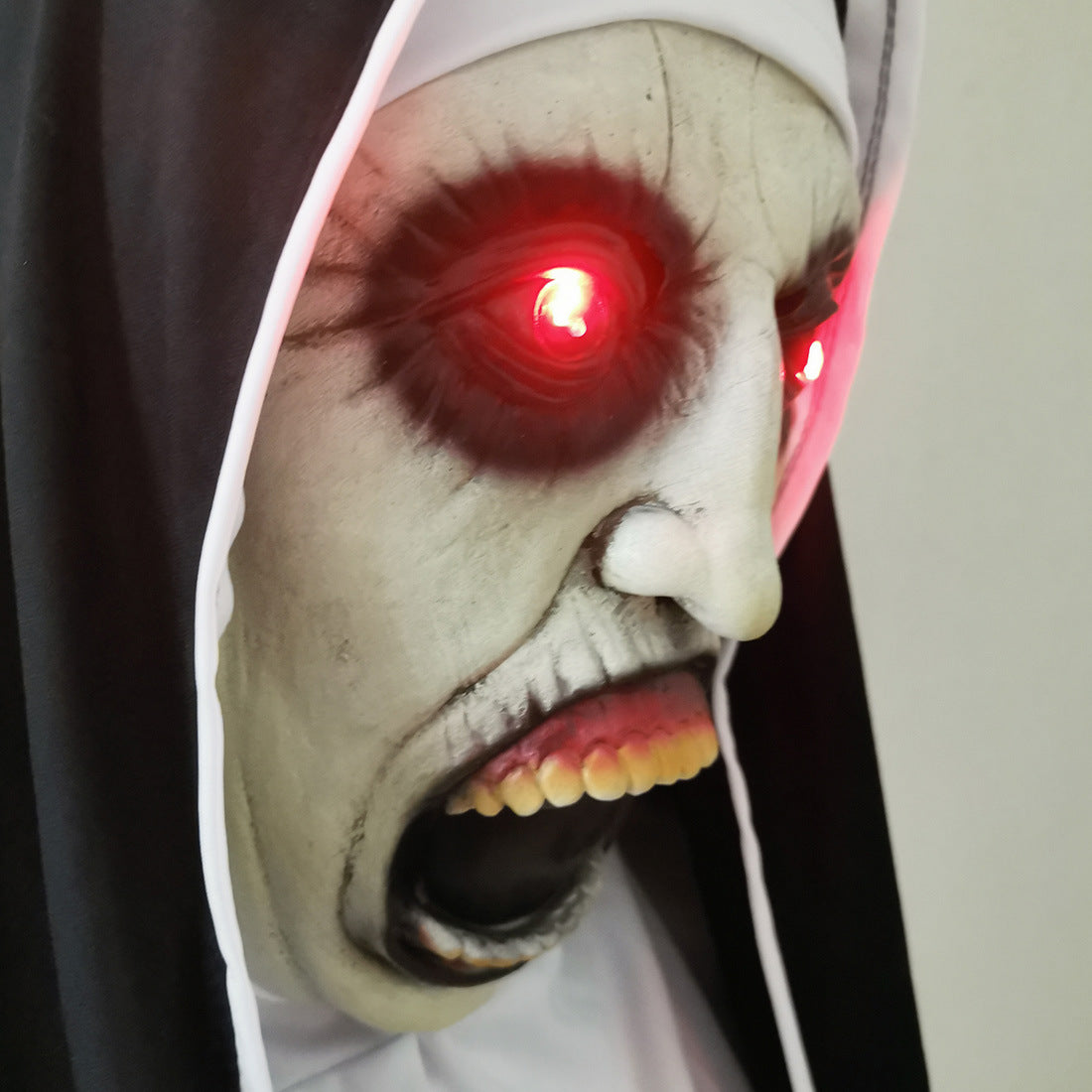 Nun Mask Halloween Cosplay Costumes Props Virgin Mary sister terror Face Mask Party Ghost