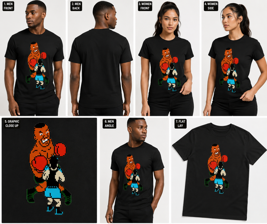 Men women punch out fashion t Shirt