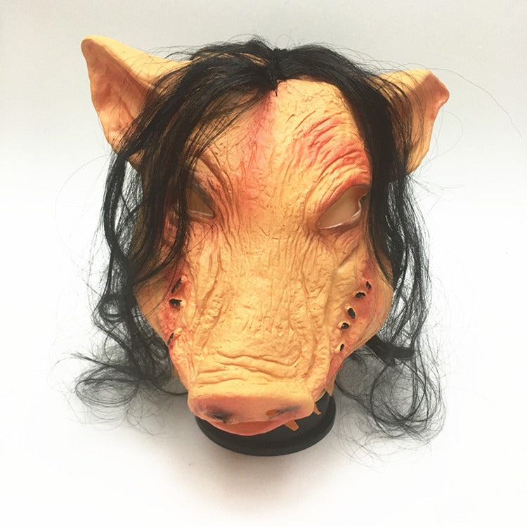 The Pig Animal Jigsaw Headgear Horror saw Pig Mask