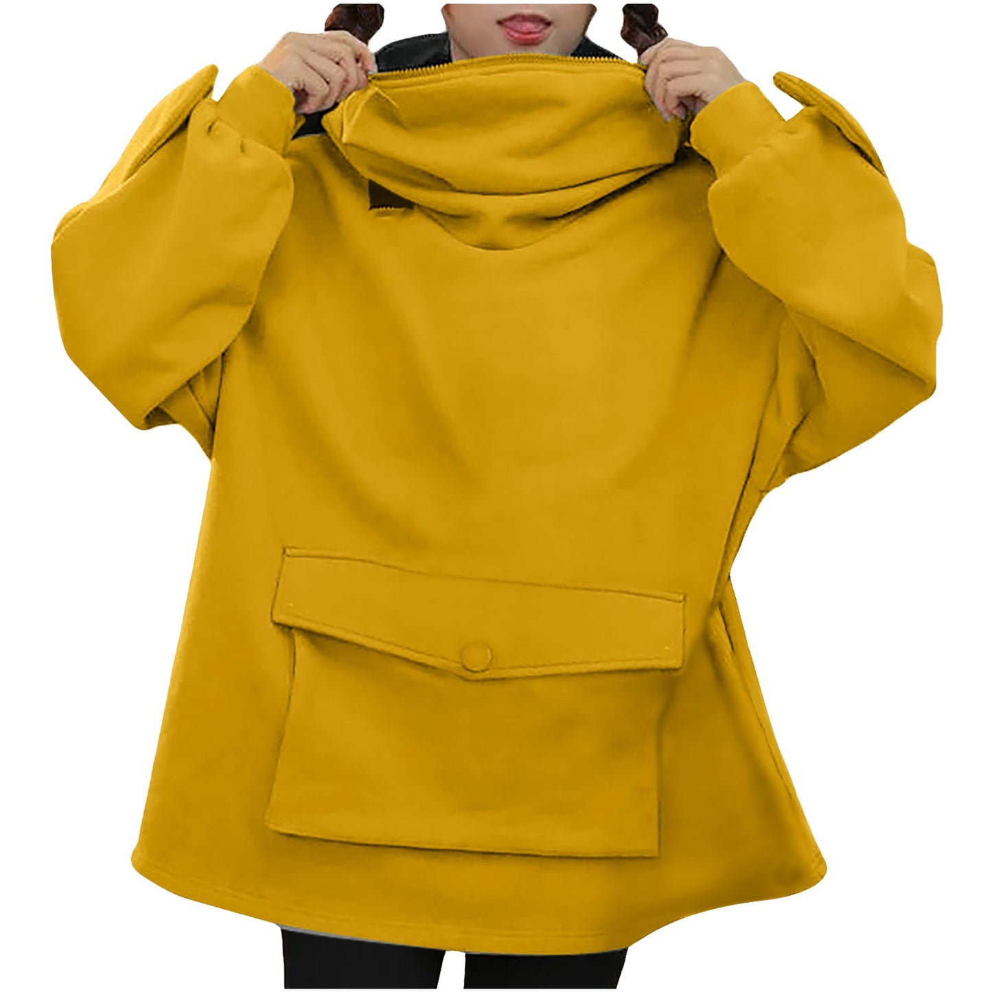 Women Hoodie Frog Pullover Winter Hooded Casual Sweatshirts Women Winter Clothes Pullovers Tops