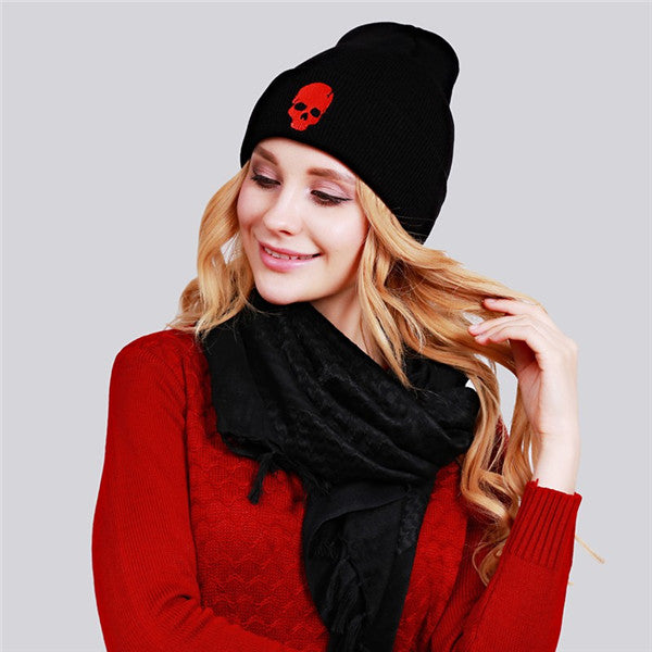 Punk Wool Winter Unisex Skull Bone Knitted Hat