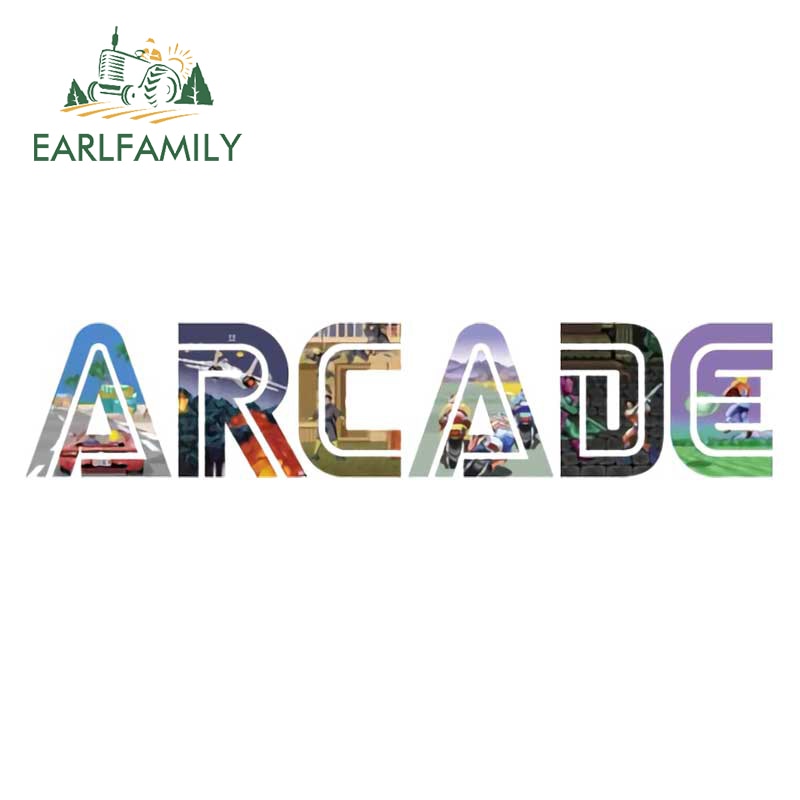 Retro Arcade Game Car Sticker Motorcycle Car Window Trunk Decal Laptop Wall Stickers
