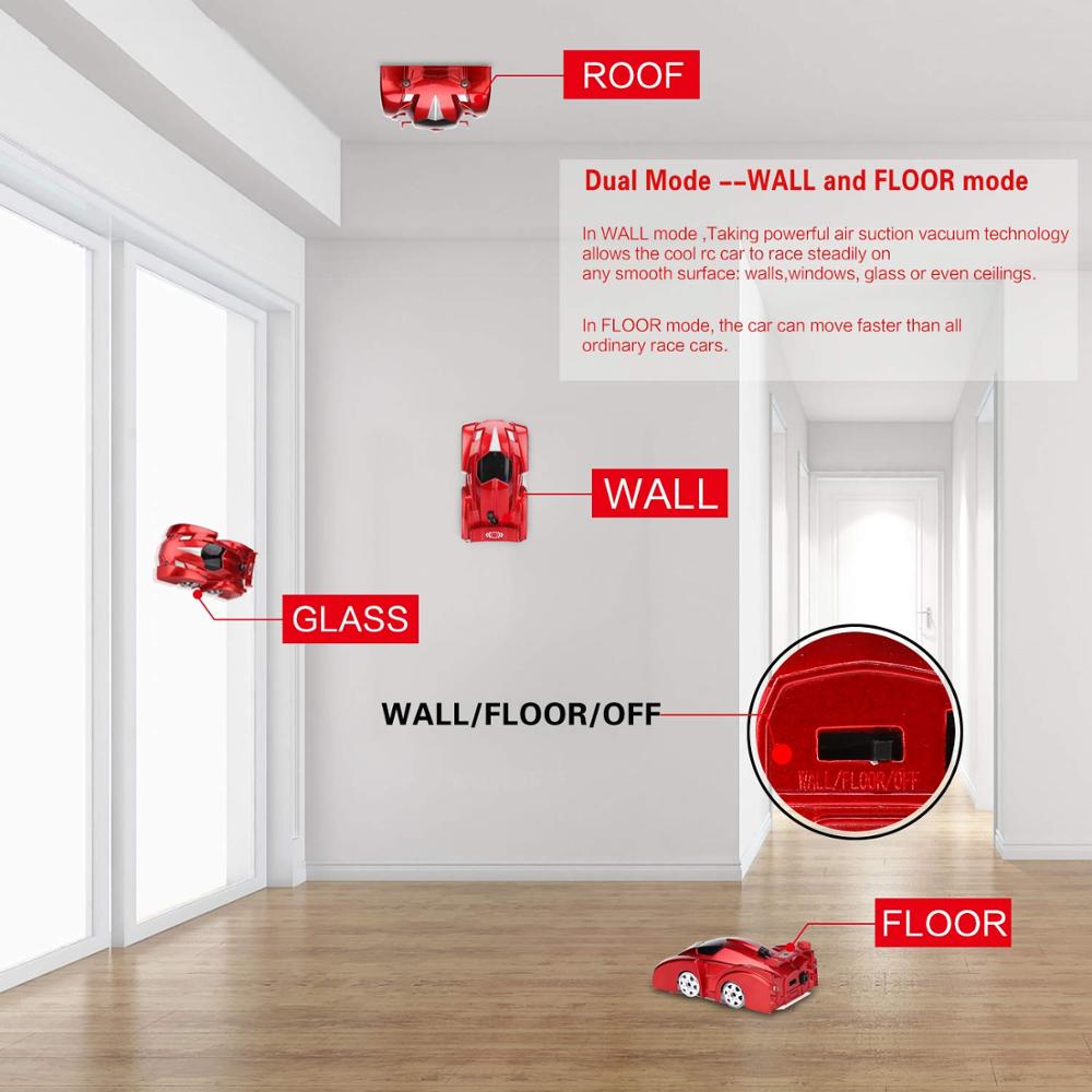 Anti Gravity Ceiling Climbing Mini Car Electric 360 Rotating Stunt RC Car