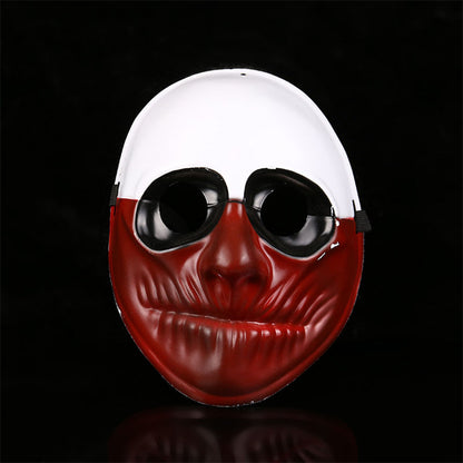 Halloween Scary Clown Payday 2 Mask Cosplay Masquerade Prop Carnival Mask Joker Dallas Wolf Hoxton Chains Movie Props Mask