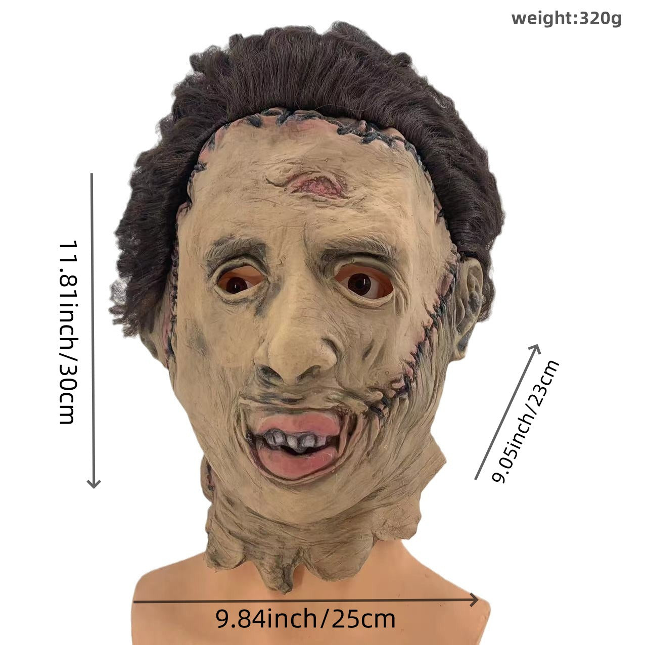 Texas Chainsaw Massacre Leatherface Mask Halloween Horror Fancy Dress Party Cosplay Latex Masks