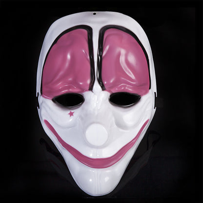 Halloween Scary Clown Payday 2 Mask Cosplay Masquerade Prop Carnival Mask Joker Dallas Wolf Hoxton Chains Movie Props Mask