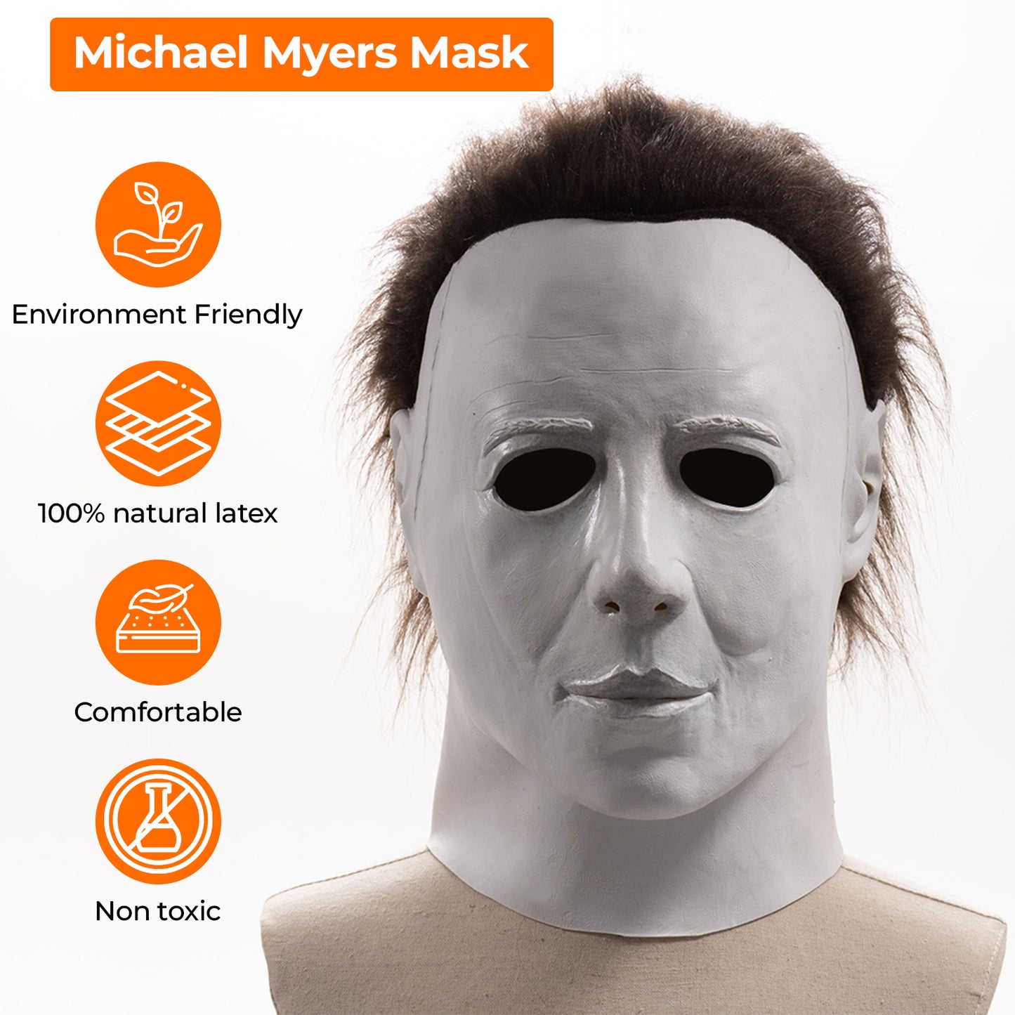 AMG GLOBAL Halloween 1978 Michael Myers Mask Horror Cosplay Masquerade Decoration Halloween Festivities Mask…