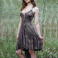Halloween Medieval Vintage Lace Up Gothic Witch Elf Elven Costume