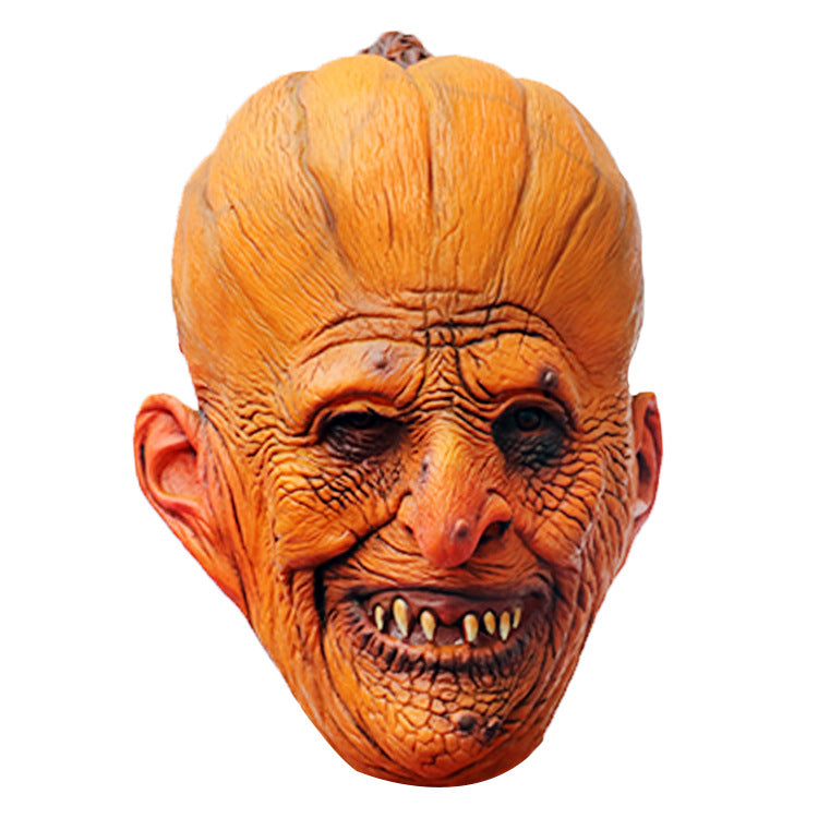 Halloween Easter Pumpkin Cosplay Latex Mask Scary Halloween Carnival Dress Up Headgear Props