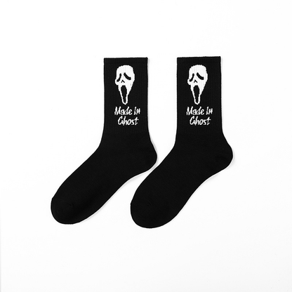 Made in ghost Funny Halloween Socks