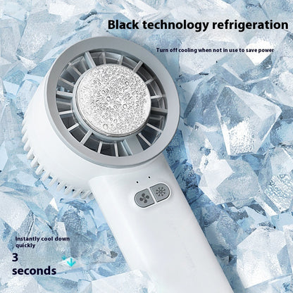 2025 Summer Gadget Handheld Turbo Jet Fan Mini Portable Ice Cold Fan Generation Brushless Motor Wind High Speed Duct Fans Violent Blower