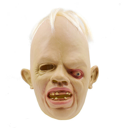 Halloween Horror One-Eyed Scary Zombie Joker Haunted House Latex Mask