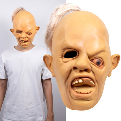 Halloween Horror One-Eyed Scary Zombie Joker Haunted House Latex Mask