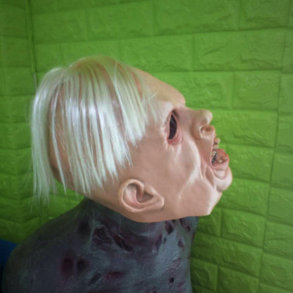 Halloween Horror One-Eyed Scary Zombie Joker Haunted House Latex Mask