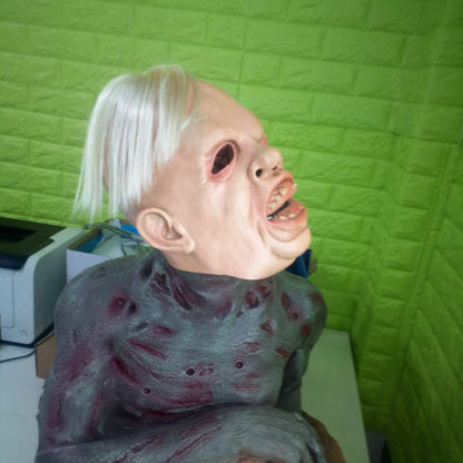 Halloween Horror One-Eyed Scary Zombie Joker Haunted House Latex Mask