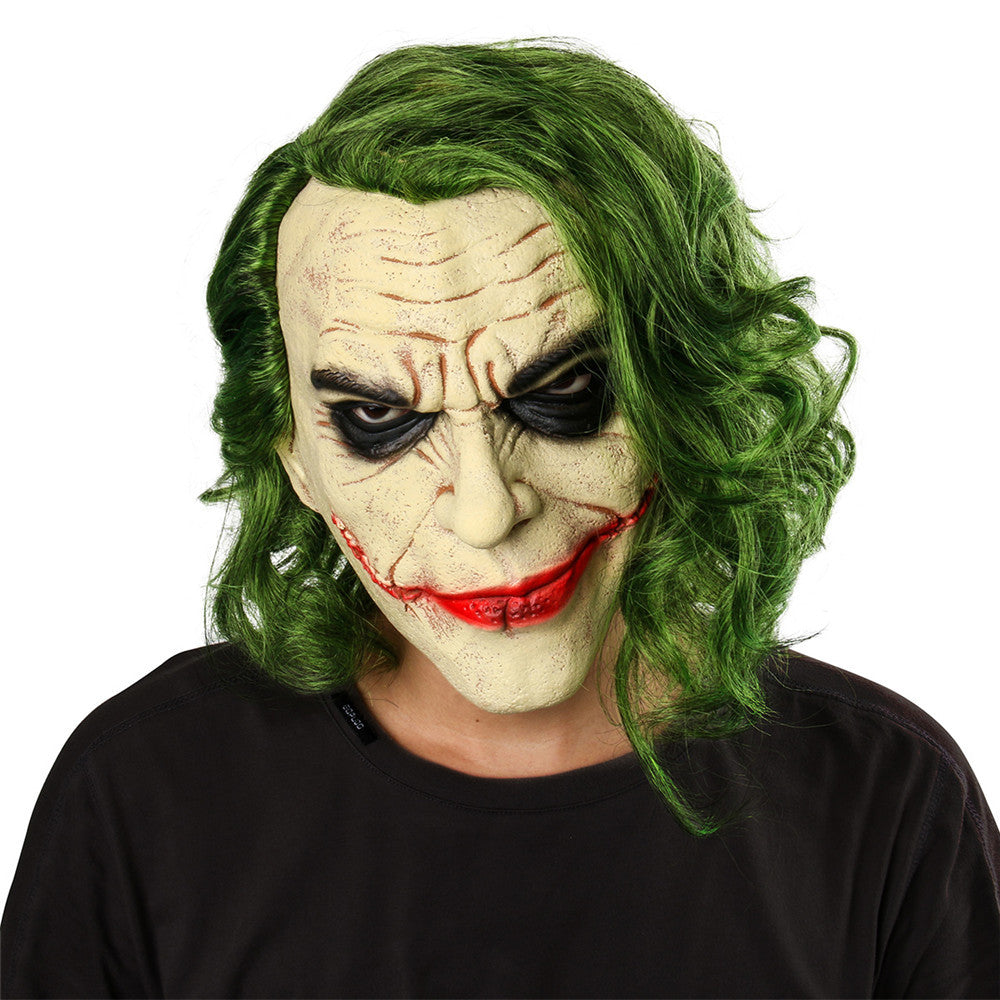 Joker Mask Scary Halloween Latex Masks for Adult Horror Clown Full Head