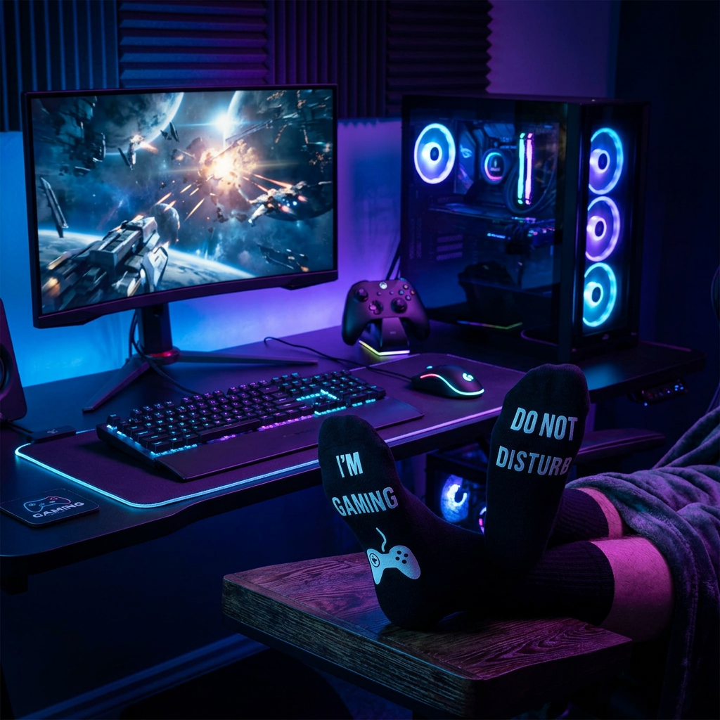 Comfy Gaming Socks – Soft, Cushioned Gamer Socks for Men & Women