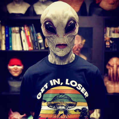 Halloween UFO Scary Magic Skull Horrible Horror Alien Mask  Headgear
