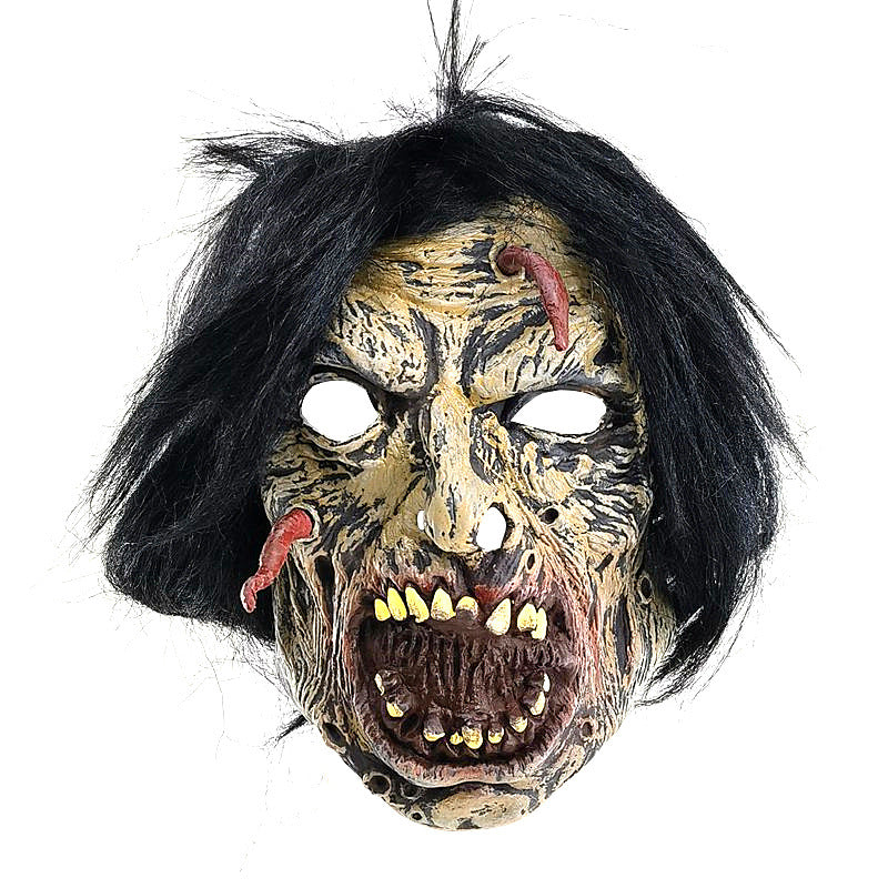 Creepy Horror Worm Mask for Halloween - Perfect Scary Costume Accessory for Haunted Houses and Parties