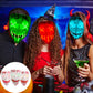 Led Halloween Mask Scary Glowing Mask Cosplay Party Costume