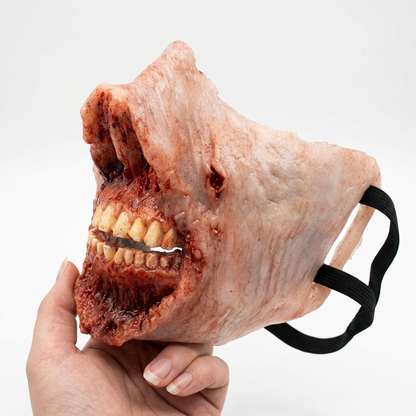 New Scary Halloween Mask Horror Burn Half Face Mask Skeleton Skull For Dance Party Masquerade Costume Props Cosplay Devil Mask