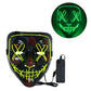 LED Halloween Mask Luminous Glow In The Dark Mascaras Halloween Party Costume Cosplay Masques Horror Props Neon light Masquerade