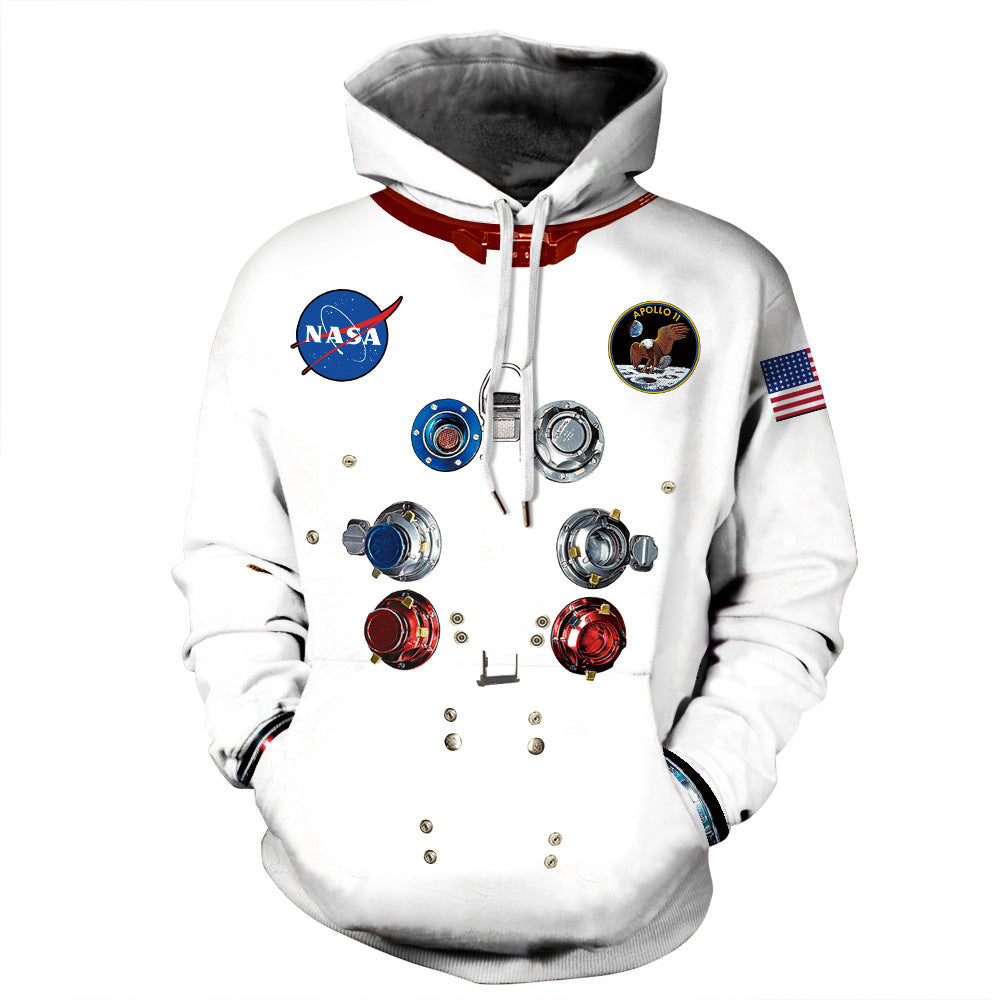 Unisex  Winter 3D Astronaut Space Suit Pullover Terror Outwear Warm Hoodies