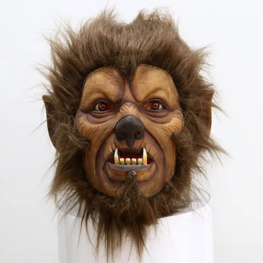 Cosplay Wolf  Devil Mask Halloween Carnival Party Monster Costume Props Horror Demon Masques Latex Mask Terror Creepy Mask for Men