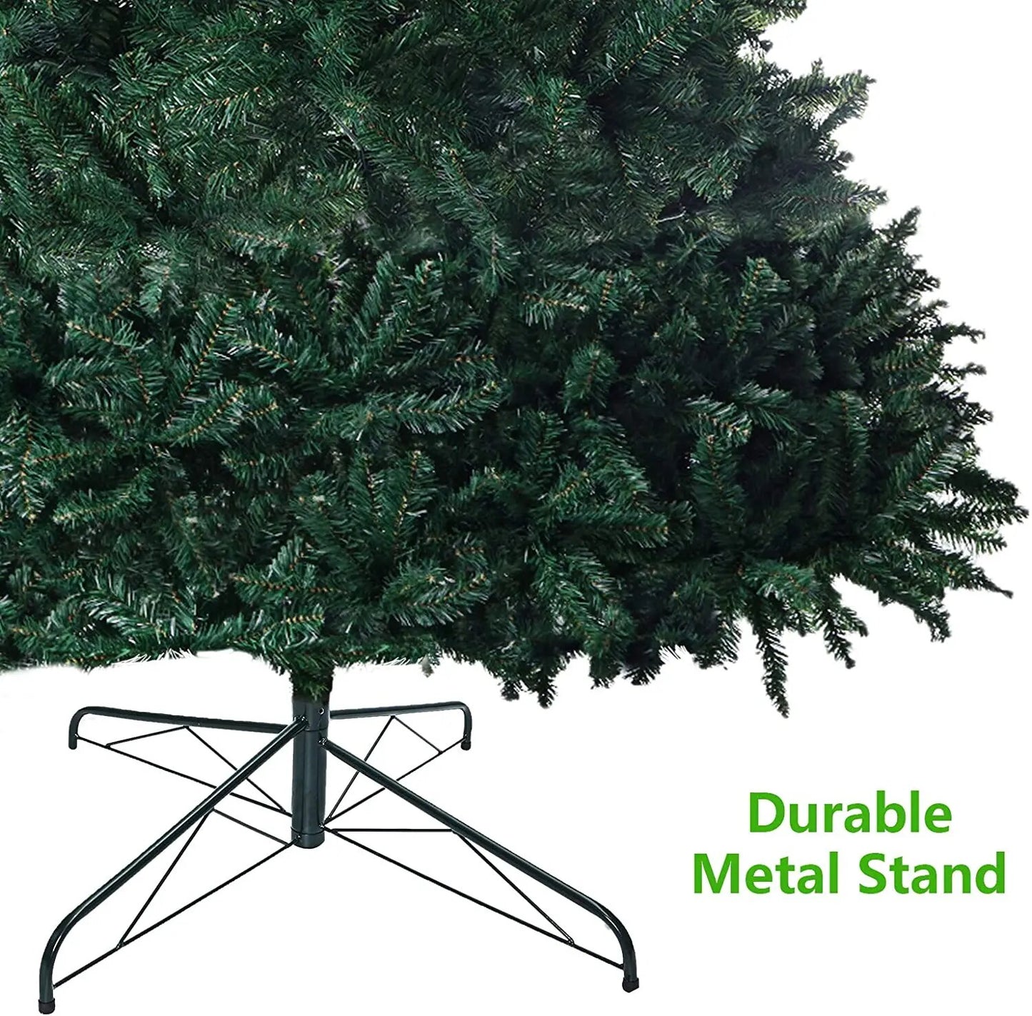 From US 9ft/274cm Artificial Christmas Tree With 2800 Tips Flame Retardant Fir Tree Iron Stand Large  Christmas Trees