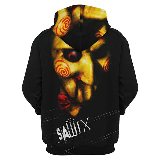 Horror Movie Saw Graphic 3D Gothic Film Printed Hoodie