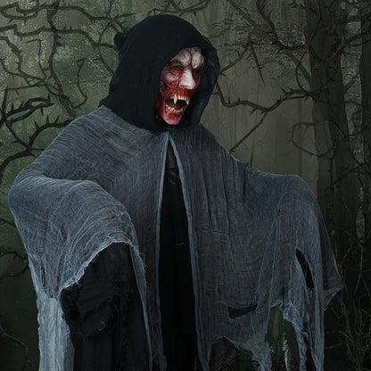 Terrifying Realistic Skeleton Halloween Cloak with Hood