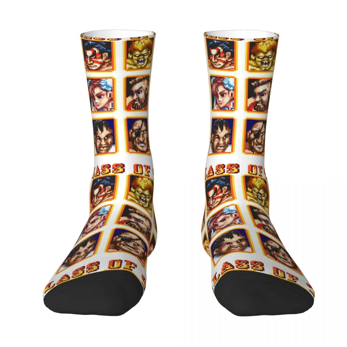 Defeated Portraits Super Street Fighter Socks Harajuku Sweat Absorbing