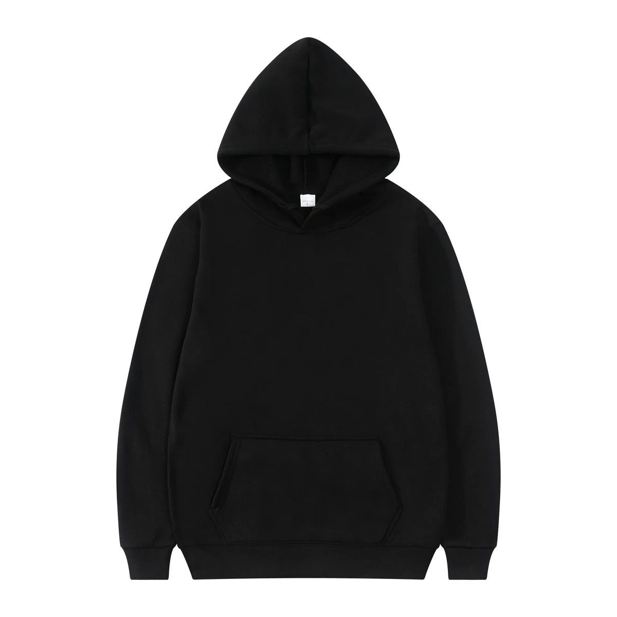 Men Fashion Hooded Sweatshirt Pullover Hoodie Unisex Black White