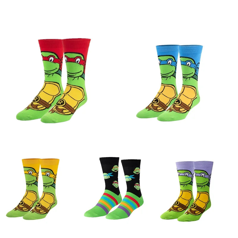 Cartoon Street Outdoor Anime Teenage Mutant Ninja Turtles Socks