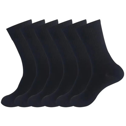 5/10/20 Pairs Solid Color Round Neck Socks