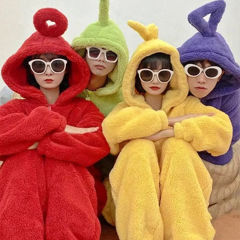 Adults Onesies Soft Long Sleeves Pajamas Dipsy Tinky Winky Po Lala