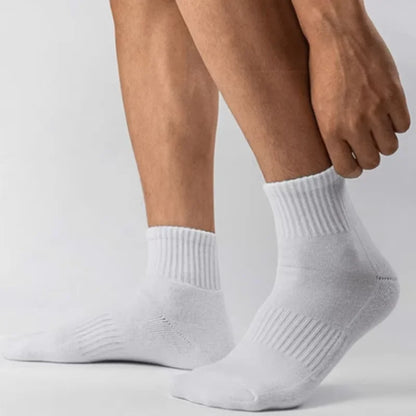5/10/20 Pairs Solid Color Round Neck Socks
