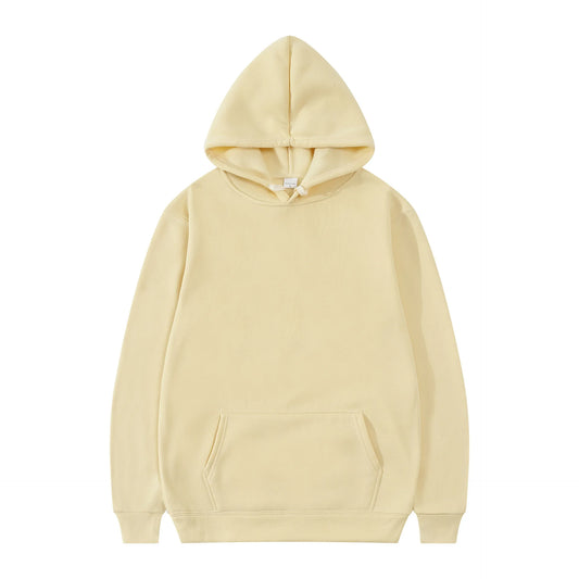 Men Fashion Hooded Sweatshirt Pullover Hoodie Unisex Black White