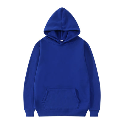 Men Fashion Hooded Sweatshirt Pullover Hoodie Unisex Black White