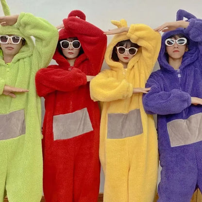 Adults Onesies Soft Long Sleeves Pajamas Dipsy Tinky Winky Po Lala