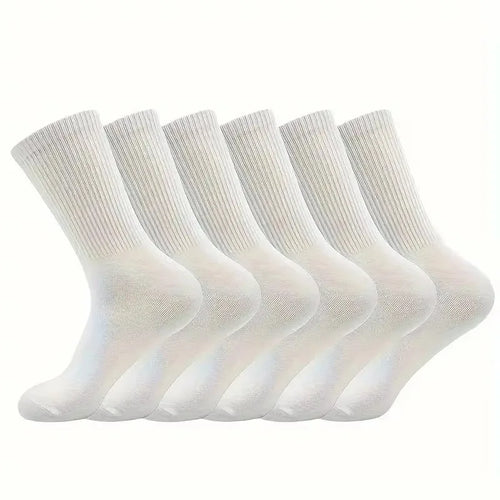 5/10/20 Pairs Solid Color Round Neck Socks