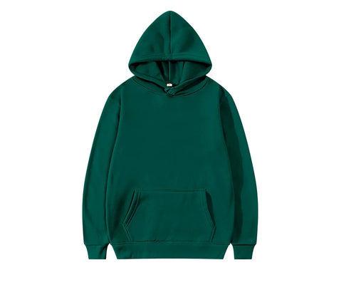 Men Fashion Hooded Sweatshirt Pullover Hoodie Unisex Black White